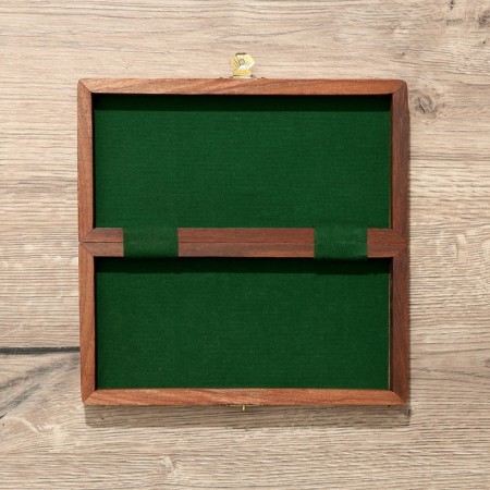 Board game 2V1 (chess + backgammon), board 20x20 cm, woods shisham-10