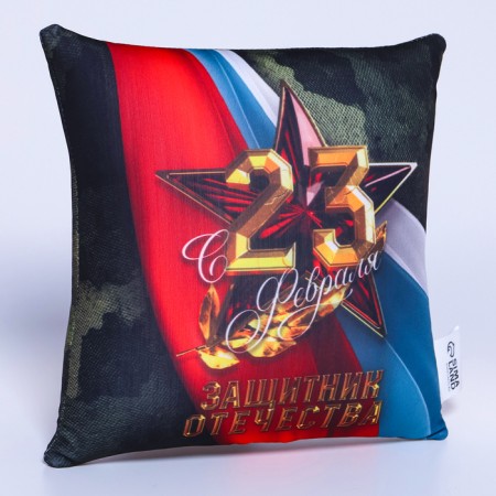 Antistress Pillow Decorative "From February 23", 21 x 20 cm-2