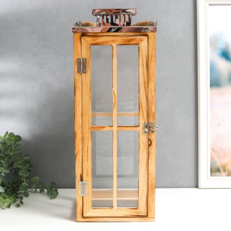 Climber tree "Lantern - large windows" brown set 2 pcs 30x13x13; 49x18.5x18.5 cm-3