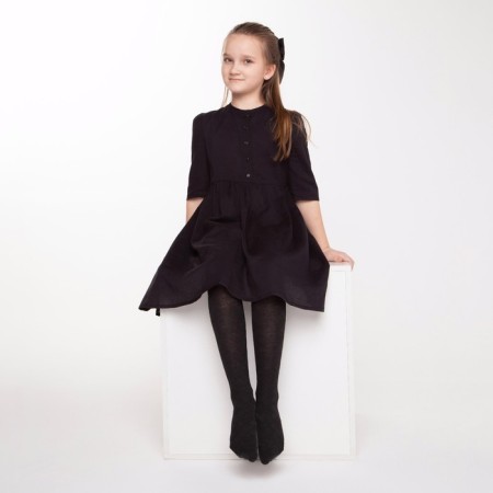 Pantyhose children, black color, height 116-122