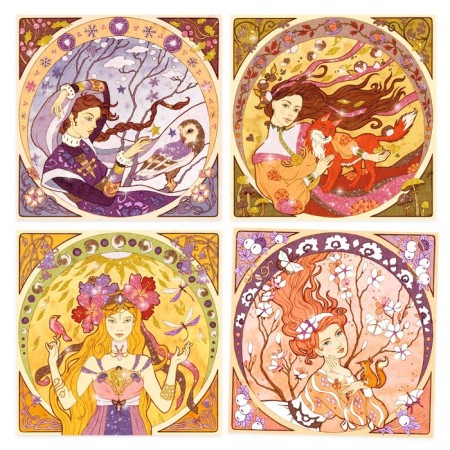 Set for creativity with sparkles Djeco "Girls"-1