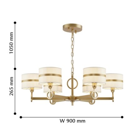MATEO Suspension Cauline 900 mm, E14 320W-6