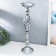 Summary metal per 1 candle "plexus" silver 54x15x15 cm