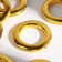 Curtains, d = 4.3/6.5 cm, 10 pcs, the color of the gold