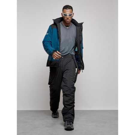 Ski costume men's winter, size 48, blue color-21