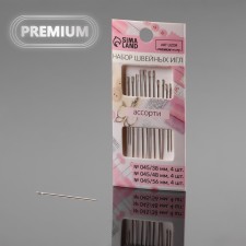 Sewing needles “Assorted”, D = 0.45 mm, 3.8/4.8/5.6 cm, 12 pcs