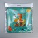 A plate disposable paper square "dinosaur", 21 cm