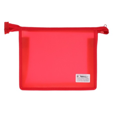 Plastic folder A5, 230 x 190 x 55 mm, lightning from above, calligrata "office", PM-A5-00, 0.5 mm, color, texture "sand", red-2