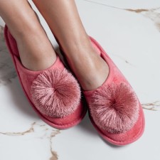 Women's slippers, size 39-40, pink color
