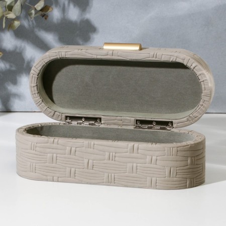 The casket for jewelry "weaving" eco -leather, set 2 pcs.-9