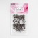 Automatic lock for metal zippers, No. 5, decorative, 10 pcs, black nickel color