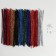 Set for creativity with fur sticks, brilliant