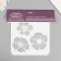 Plastic stencil "Flowers", 15x15 cm