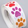 Stick Paper "Multi -colored paws" d = 2.5 cm 500 pcs in a roll 3x6.5x6.5 cm