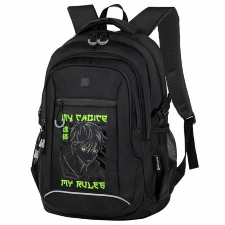 Brauberg Content's backpack universal, 3 departments, a reflective print, Anime Choice, 47x33x18 cm, 272566