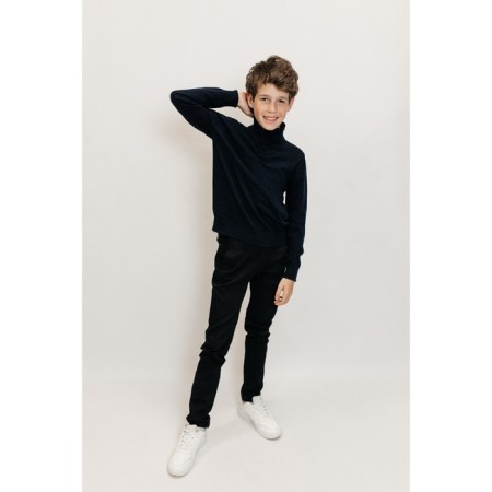 Jumper for boys, height 110-116 cm, dark blue color-8