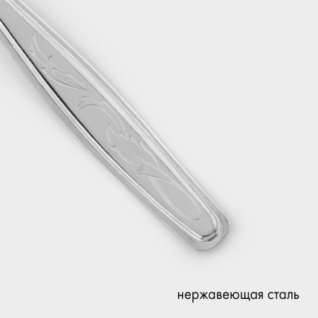 Tablespoon “silhouette”, h = 20 cm, thickness of 1 mm, simplified processing, silver color-2