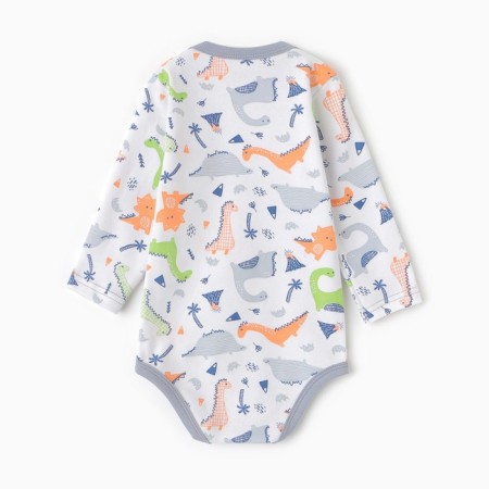 Body Children, white color/dinosaurs, height 80 cm-4