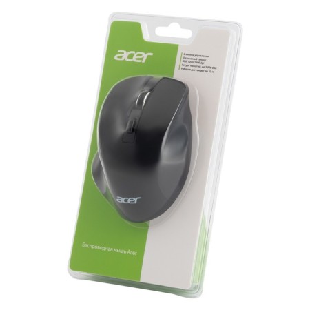 Acer OMR140 Black Optical Mouse (1600DPI) wireless USB (6but)-7