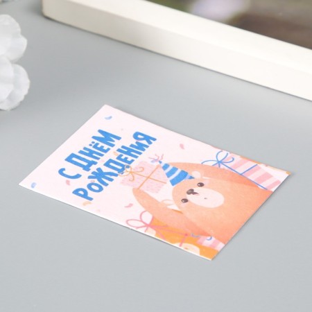 Postcard with the seeds "grow itself" "Happy birthday" Children's 5*7cm-1
