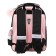 Frame backpack, 35x26x13, pusheen, black/pink, for girls