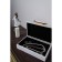 Casket wood to the leatherette "White reptile" 25x15x6.5 cm