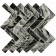 Glass mosaic Bonaparte Hadar Black, 268x286x4.5 mm