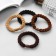 Hair elastic band "Sport Elite" large weaving premium, 5 cm, mix