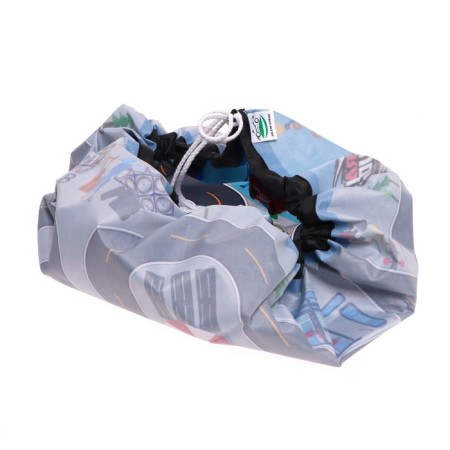 Game set "Police", with metal machines and rug-shirt-5