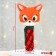 Toy - “New Year's Fox” squeak, gift packaging, crush me