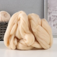 Fasting wool 100% half -toned wool 50 g (080 ecrew)