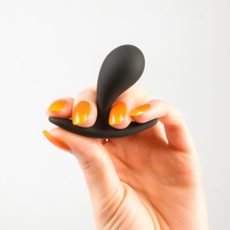 SexExpert anal plug, prostate massager, Soft Touch Silicone, 22 x 45 mm, black-2