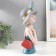 Souvenir Polystone "Baby in a gray hat with a bow in peas" 35x10x16.5 cm