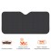 Sunscreen curtain Airline Pro 80 cm, on the windshield, 200g/m2, 80x150 cm, black/gray 10219