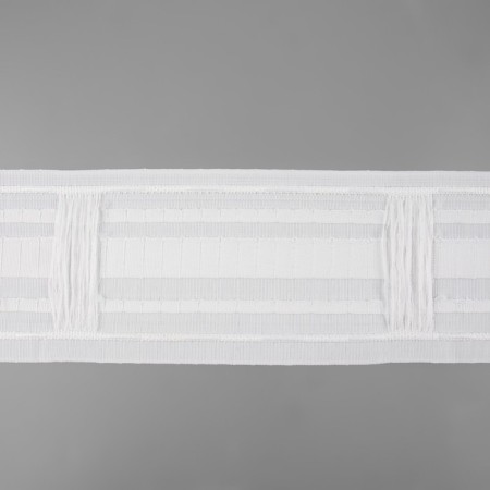 Curtain tape, matte, 8.5 cm, 25 ± 1 m, white color-2