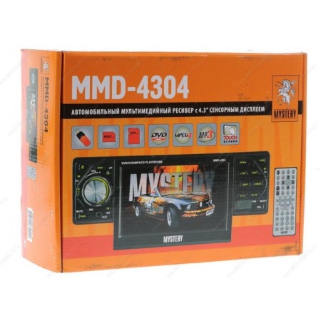 MYSTERY DVD MMD-4304 car radio, touch display 4.3 ", SD/USB/DVD, PDU