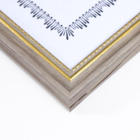 Photo frame Plastic A4 Format "Eco-style with a gold frame" 32.3x23.8 cm-1
