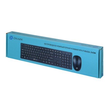 Keyboard + Mouse Rick 240m Claw: Black Mouse: Black USB Wireless Slim Multimedia (1091 103388-6