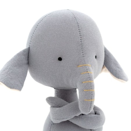 Soft toy "Elephant Alice Mermaid", 30 cm-4