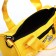 Youth bag with zipper, yellow color