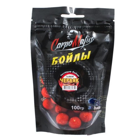 Carpomafia boilers "red worm", dusting, bag, d = 20 mm, 100 g