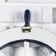 Interior decor "helm" on the wall, white-blue, 45 x 45 x 3 cm