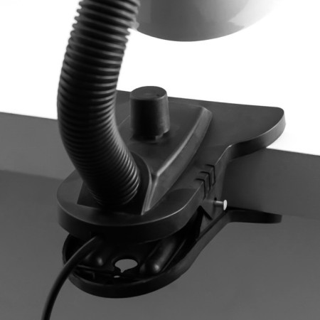 Table lamp E27, with off. On the clamp (220V) white 26x13x11 Risalux-10