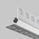 Aluminum profile of hidden installation LED Strip Alm-502-S-2M, 200x5x2.2 cm, silver color