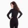 Women's thermal underwear (jumper, leggings), black/blue color, size 48