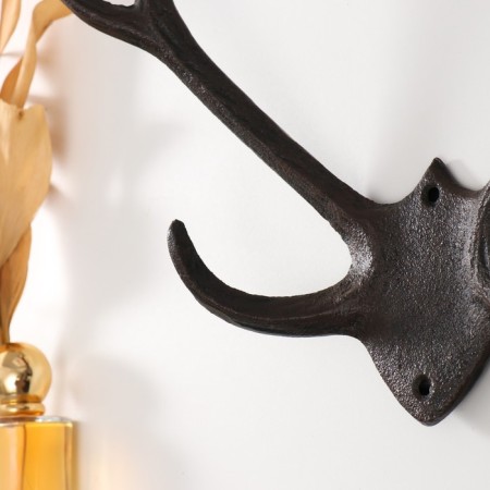 Hooks decorative cast iron "deer horns" 32x27.7x9.2 cm-2