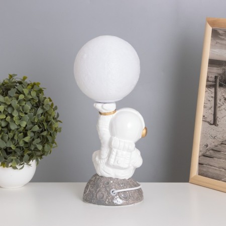 Table lamp "Cosmonaut with moon" 1x40W E14 white/gold 12.5x12.5x31cm-4