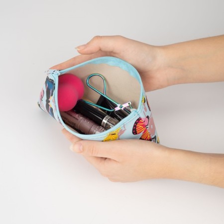 Cosmetic bag with lightning, blue/multi -colored color-2