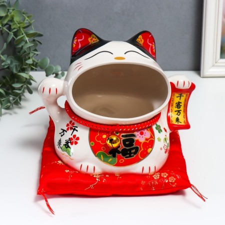 Souvenir stand ceramics "manei-nako with a sweatshirt" 22x17.5x18 cm