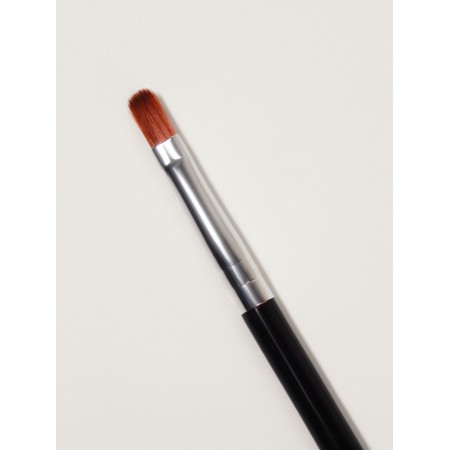 Brush d/makeup 2v1 13.5cm nylon/latex/plastic black bag QF-2